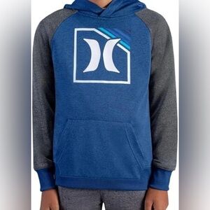 Hurley Boys H20-Dri French Terry Solar Gray & Pullover Hoodie. Size 8